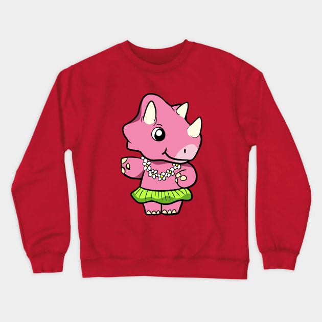 Hula Dino Crewneck Sweatshirt by WildSloths